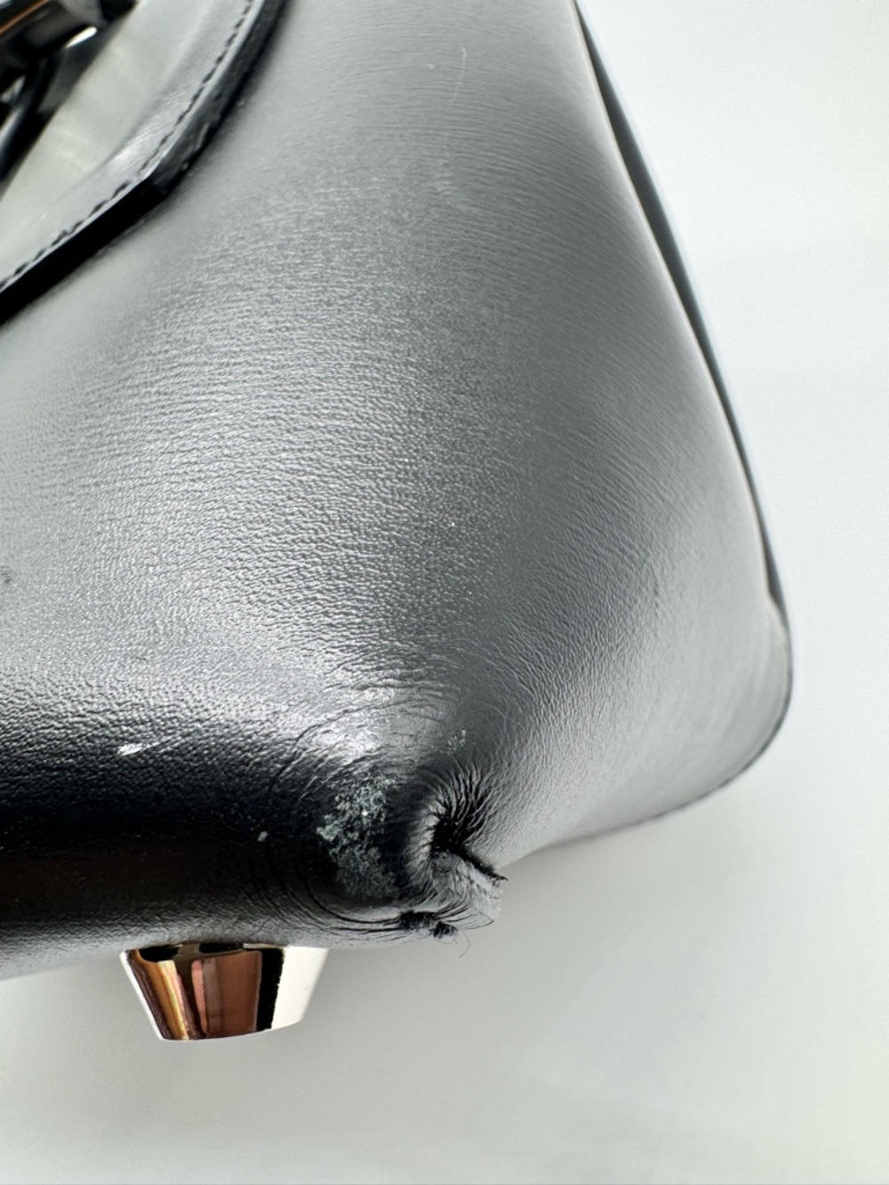 Longchamp Roseau Black Leather Handbag - Picture 12 of 12